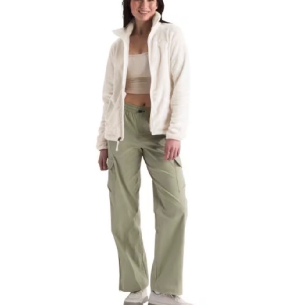 The North Face Women’s Osito Silken Raschel Fleece Jacket White Dune Size M - Picture 2 of 9